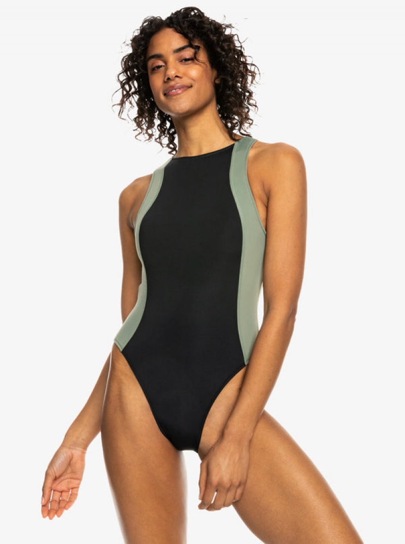 Roxy Pro Wave One-Piece Swimsuits | 64302-RNQJ