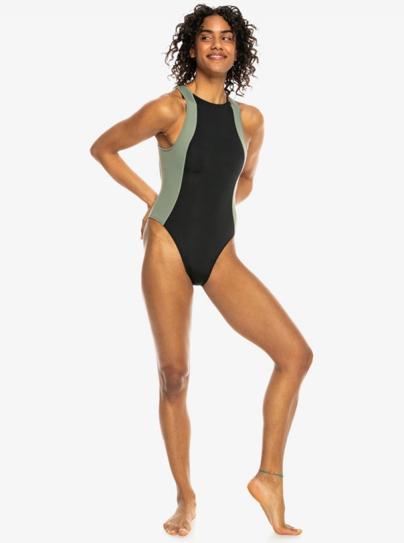 Roxy Pro Wave One-Piece Swimsuits | 64302-RNQJ