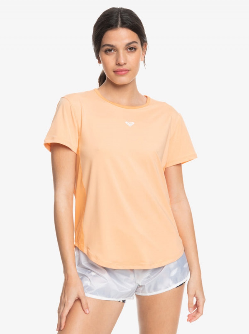 Roxy Pure Pursuit Mesh Tee Knit T-shirts | 19235-YBFR