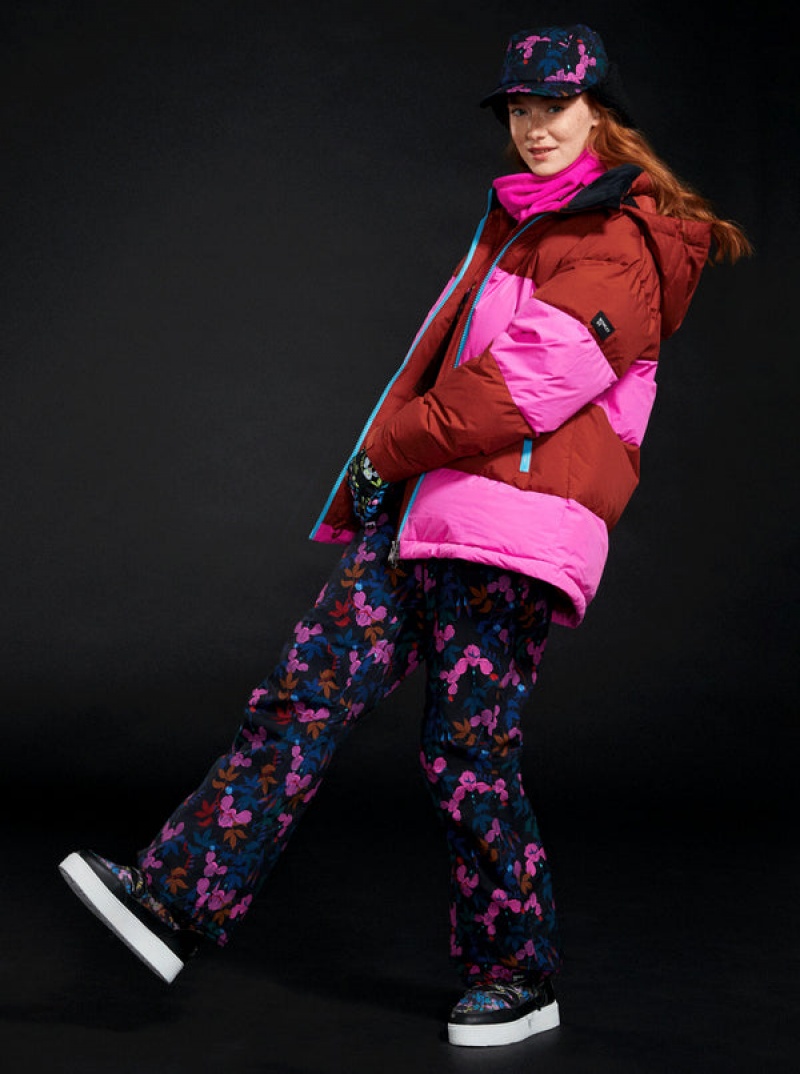 Roxy ROWLEY Block Puffer Technical Snowboard Jackets | 19765-BWLZ