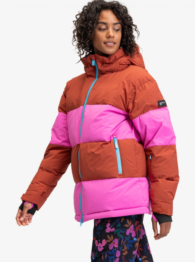 Roxy ROWLEY Block Puffer Technical Snowboard Jackets | 19765-BWLZ