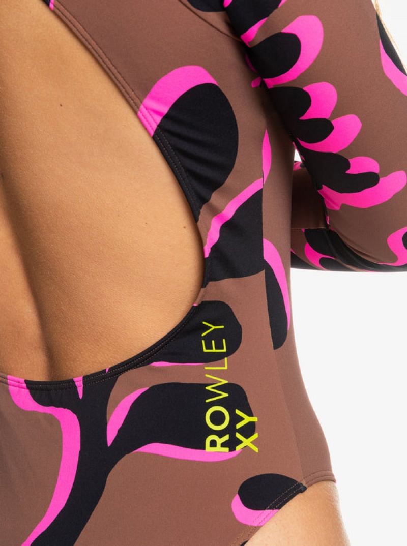 Roxy ROWLEY Long Sleeve One-Piece Swimsuits | 23791-JVLU