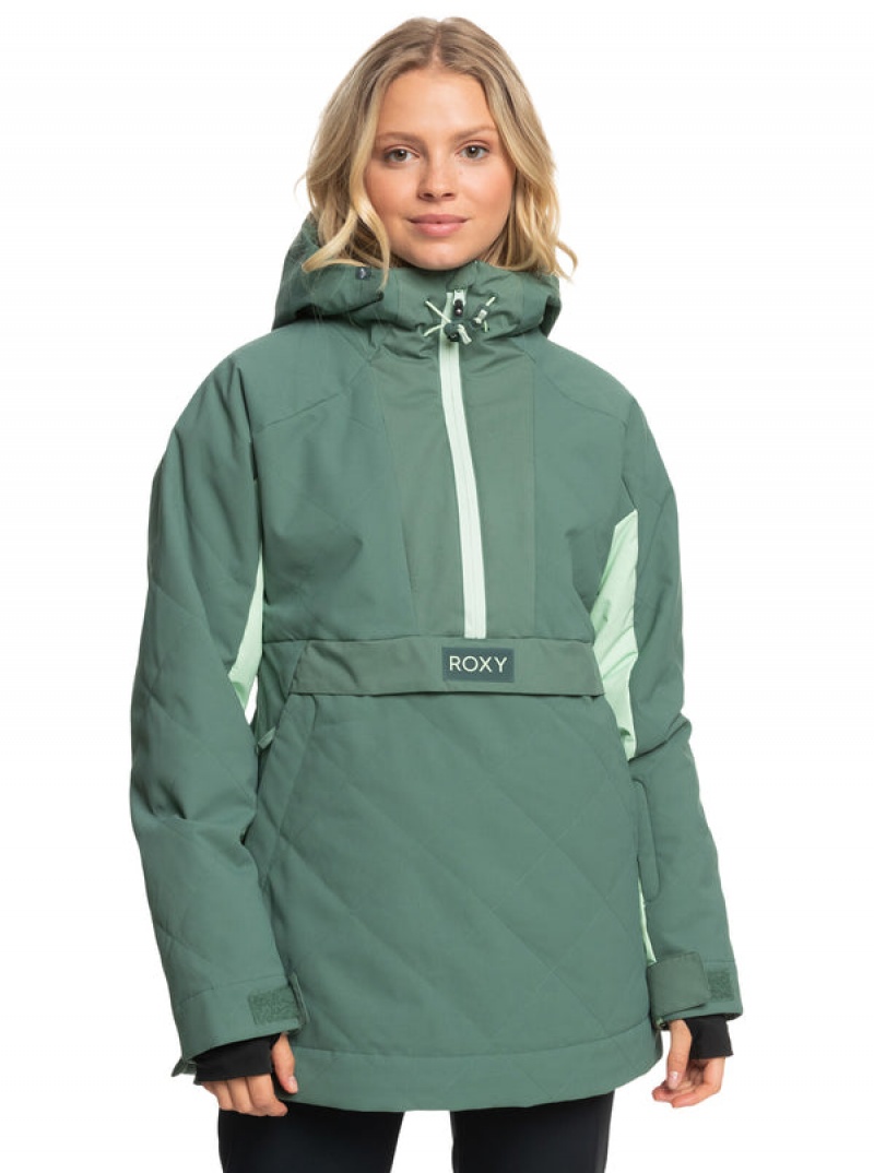 Roxy Radiant Lines Overhead Technical Snowboard Jackets | 16034-DICG