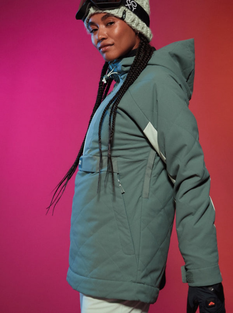 Roxy Radiant Lines Overhead Technical Snowboard Jackets | 16034-DICG