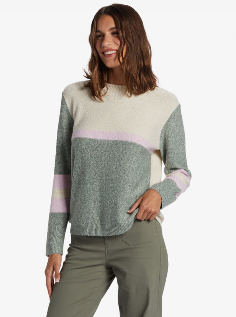 Roxy Real Groove Crew Neck Sweaters | 26934-CAEF