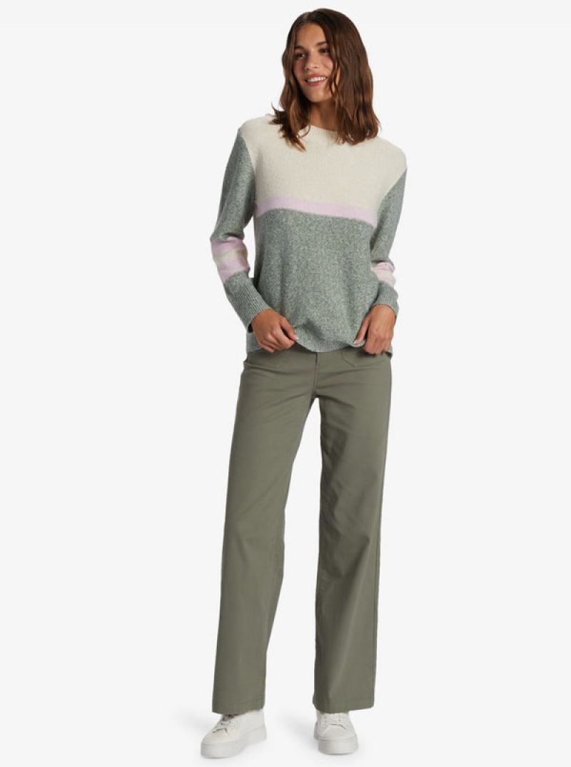 Roxy Real Groove Crew Neck Sweaters | 26934-CAEF