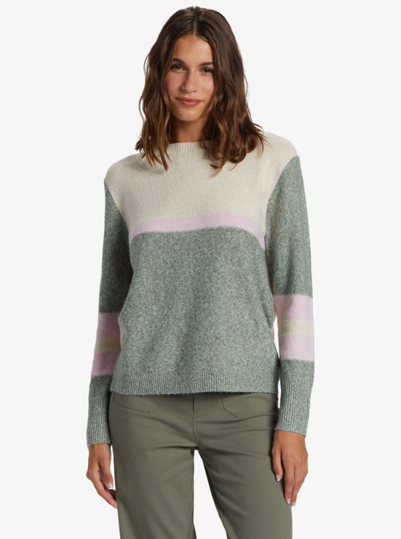 Roxy Real Groove Crew Neck Sweaters | 26934-CAEF