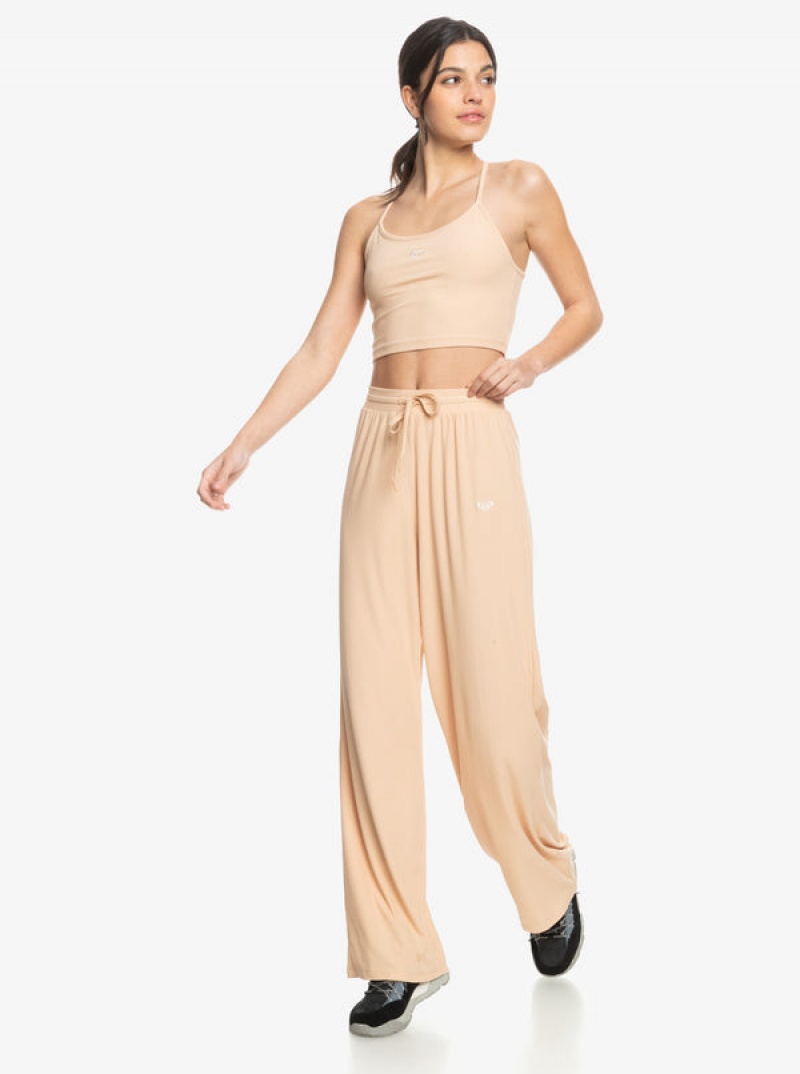 Roxy Rise & Vibe Rib Wide Leg Loungewear | 71364-PEZW