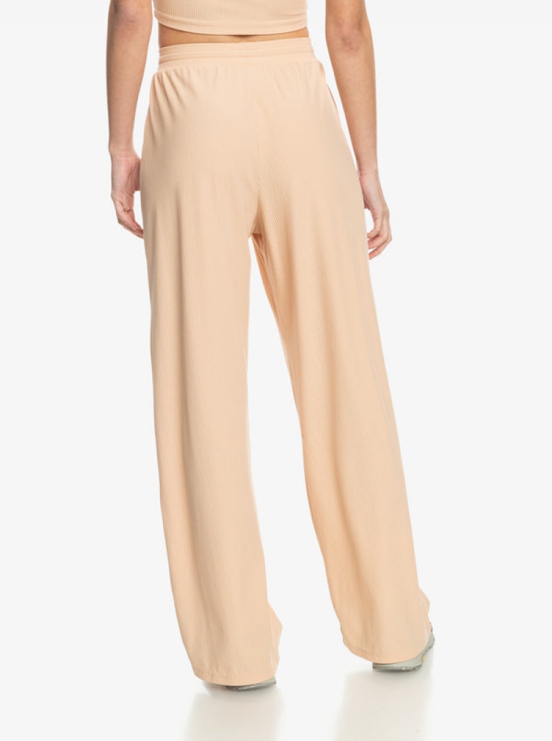 Roxy Rise & Vibe Rib Wide Leg Loungewear | 71364-PEZW