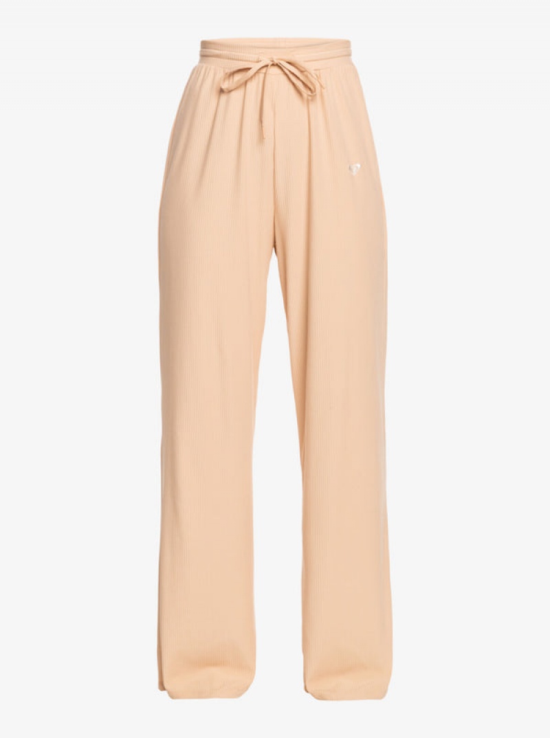 Roxy Rise & Vibe Rib Wide Leg Pants | 74035-LOZA