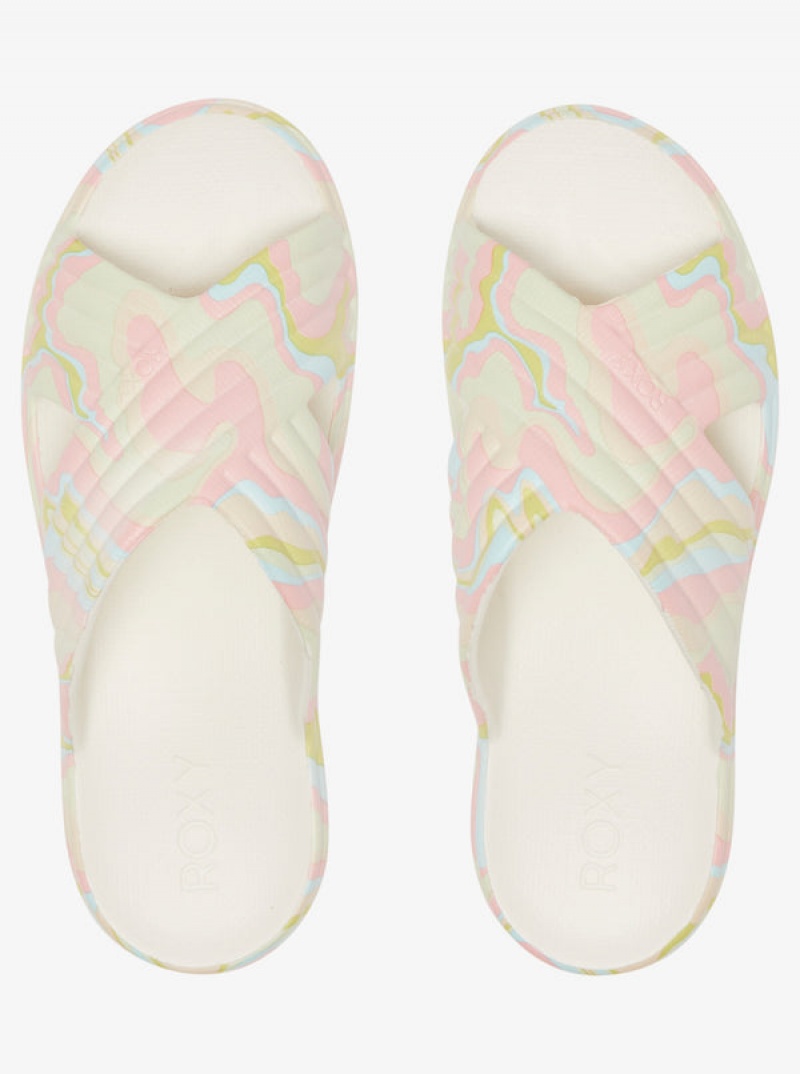 Roxy Rivie Print Sandals | 75962-TEXQ