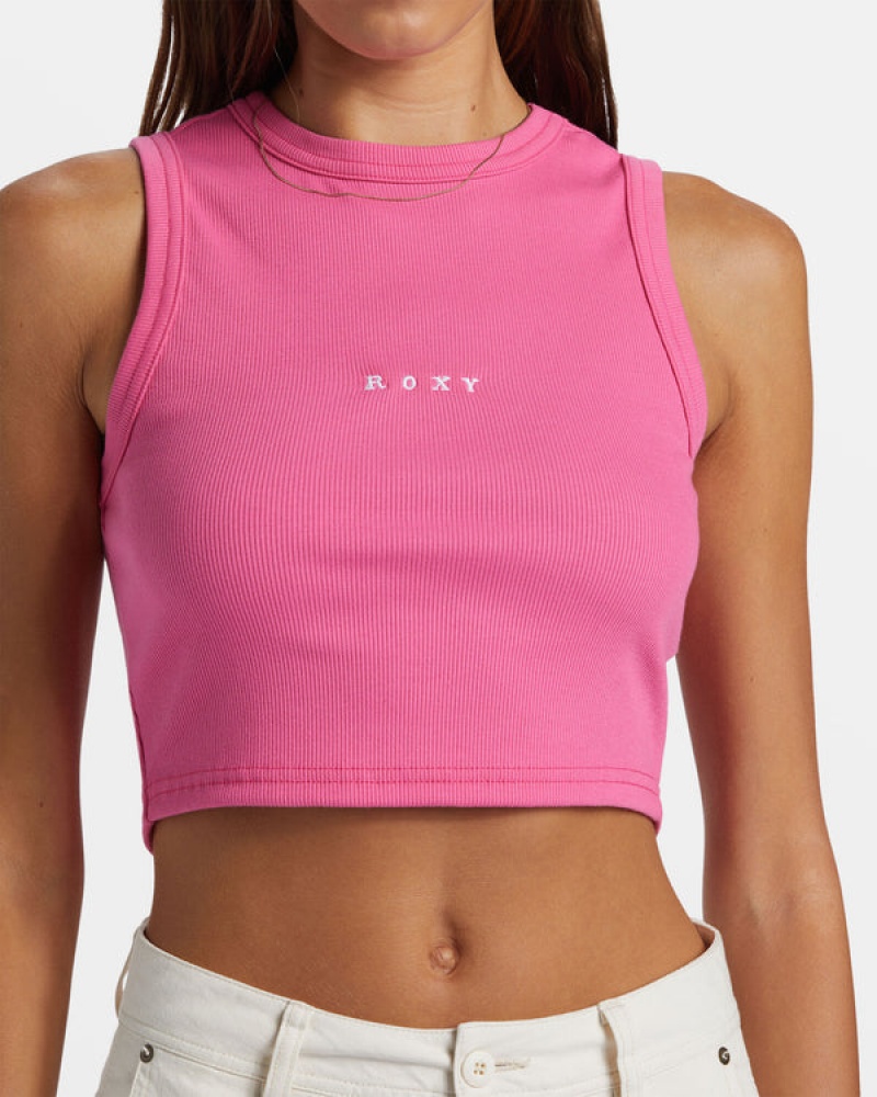 Roxy Roxify Fitted Ribbed Tanks | 07982-FHMZ