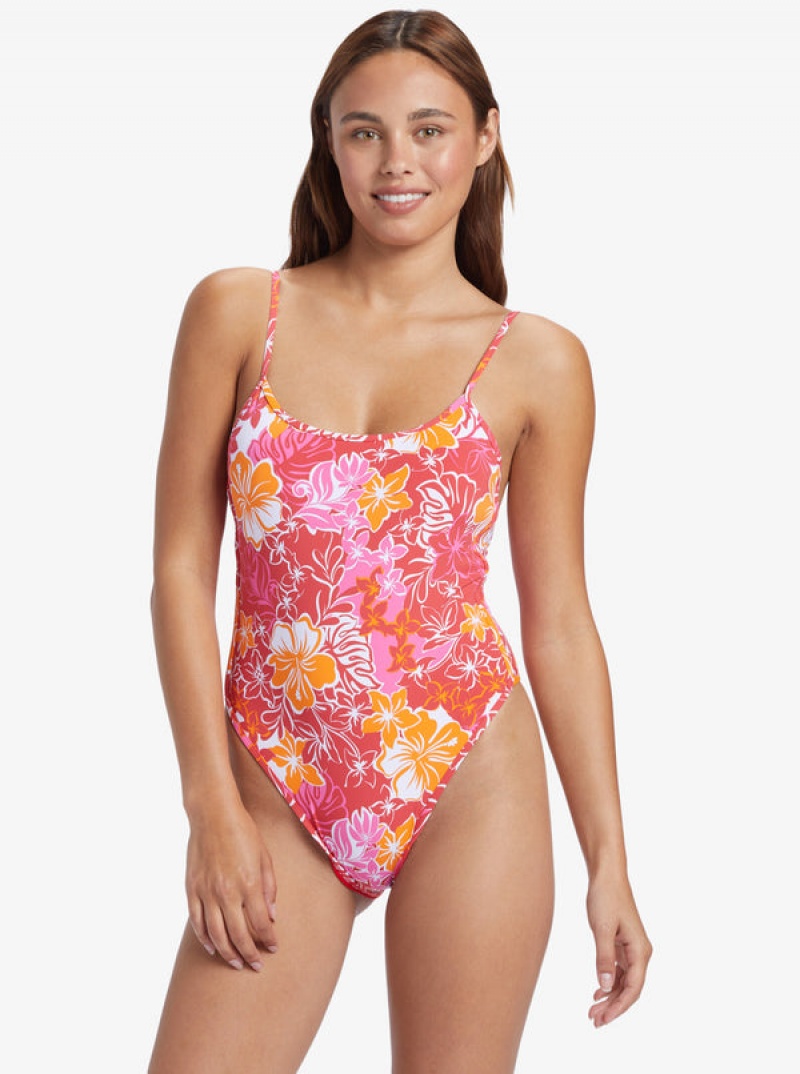 Roxy Sea Spray One-Piece Swimsuits | 32856-MAHE