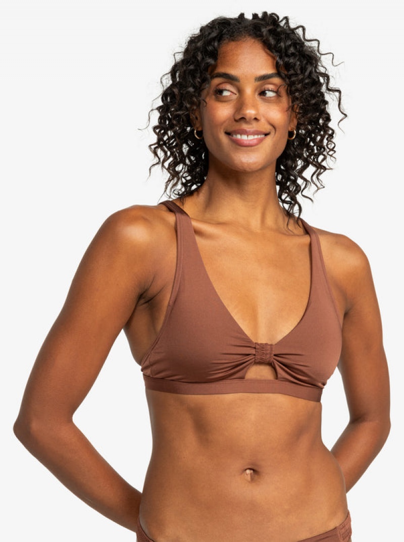 Roxy Silky Island Elongated Bra Bikini Tops | 25830-KVXH