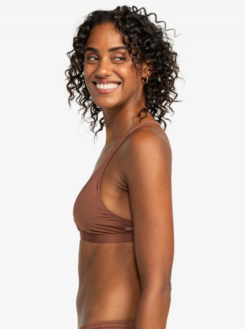 Roxy Silky Island Elongated Bra Bikini Tops | 25830-KVXH