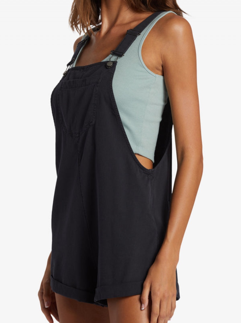 Roxy Silver Sky Set Short Overalls Jumpsuits | 13256-XZWL