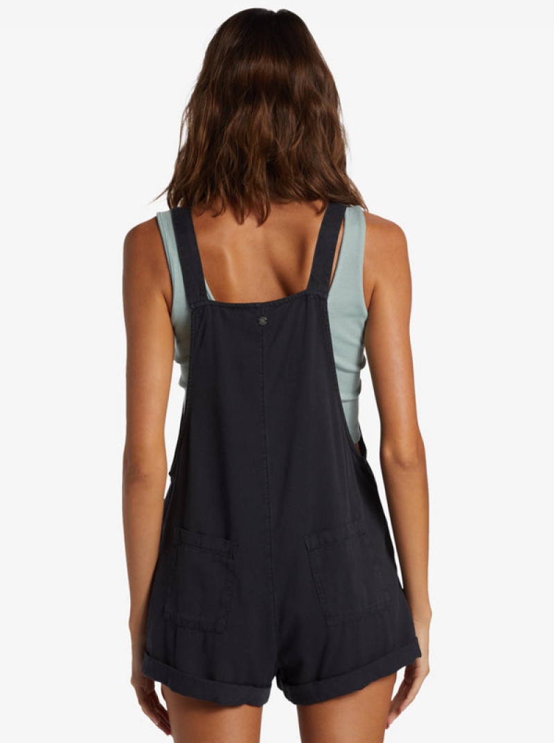 Roxy Silver Sky Set Short Overalls Jumpsuits | 13256-XZWL