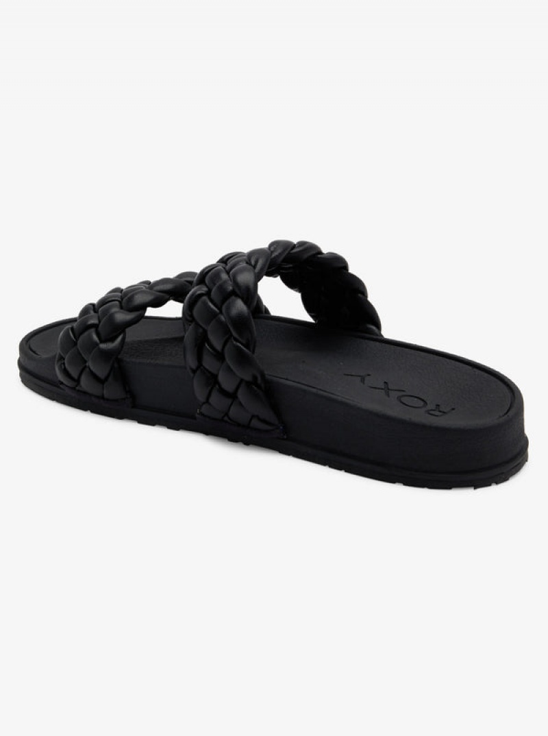 Roxy Slippy Braided Water-Friendly Sandals | 70984-BFOU