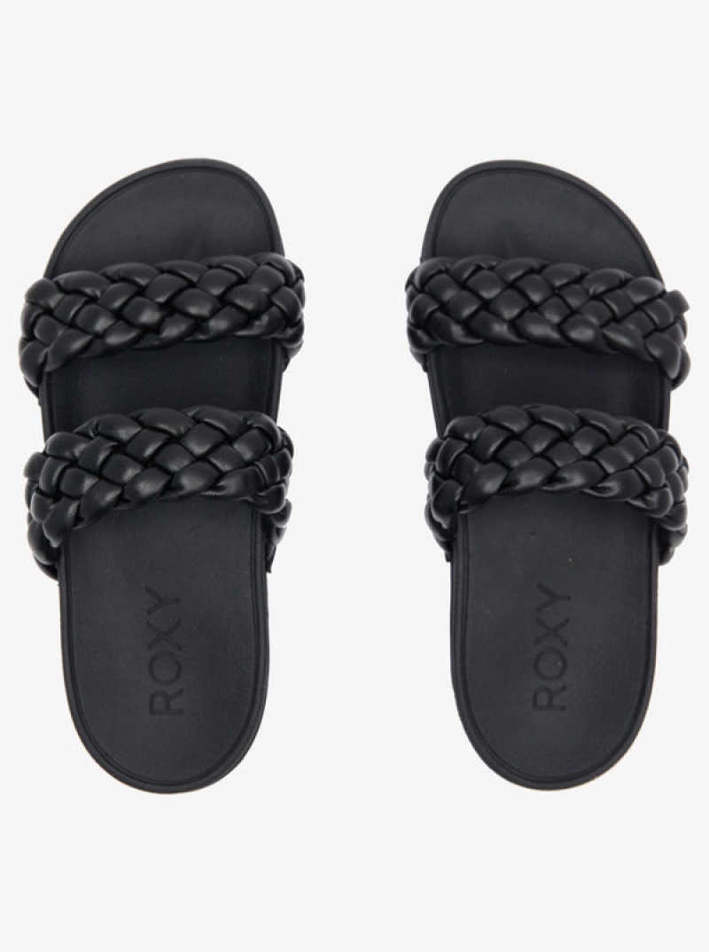 Roxy Slippy Braided Water-Friendly Sandals | 70984-BFOU