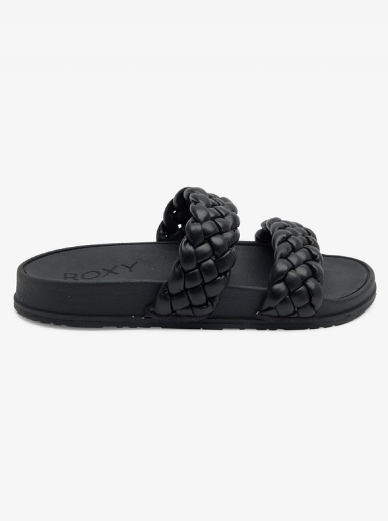 Roxy Slippy Braided Water-Friendly Sandals | 70984-BFOU