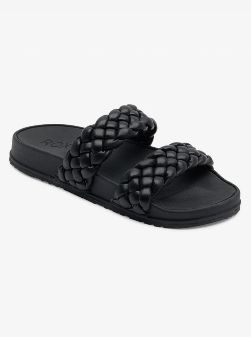 Roxy Slippy Braided Water-Friendly Sandals | 70984-BFOU