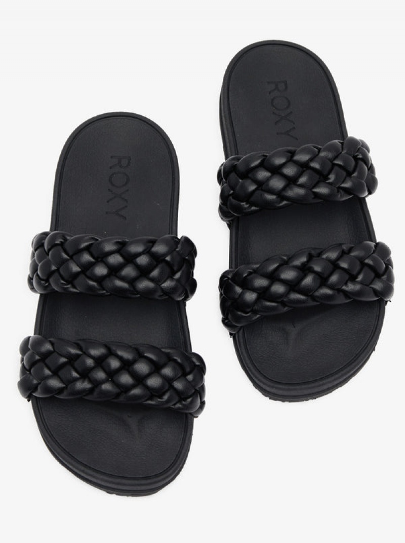 Roxy Slippy Braided Water-Friendly Sandals | 70984-BFOU