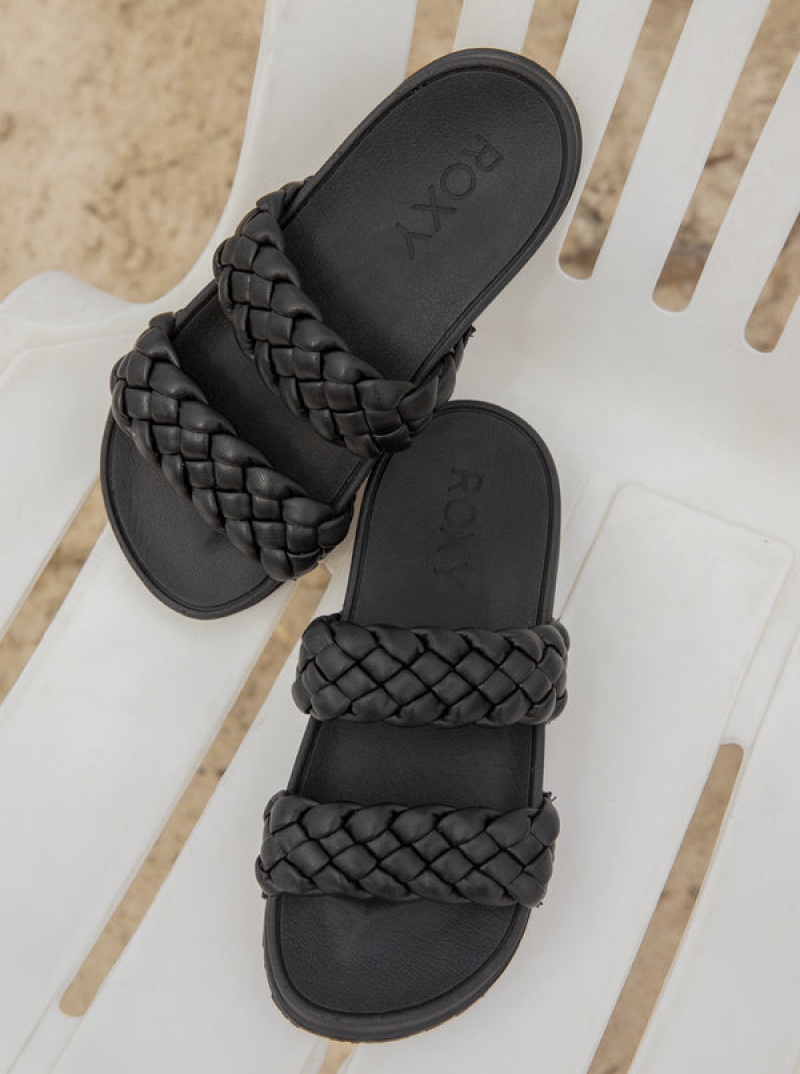 Roxy Slippy Braided Water-Friendly Sandals | 70984-BFOU