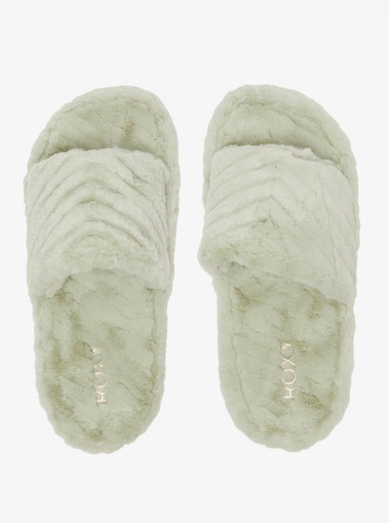 Roxy Slippy Faux Fur Sandals | 03851-STGI