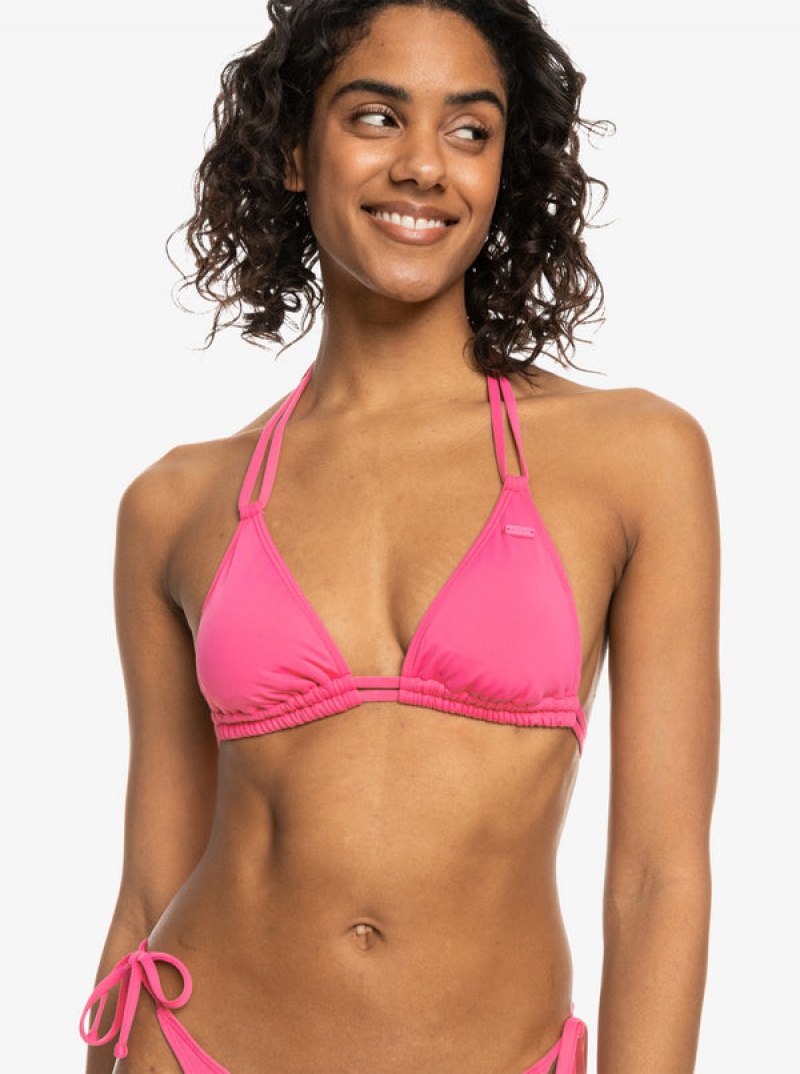 Roxy Solid Beach Classics Mini Tikitri Bikini Tops | 91537-SCRJ