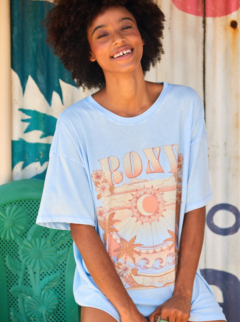 Roxy Star Chart Oversized Boyfriend T-shirts | 27314-RFUP