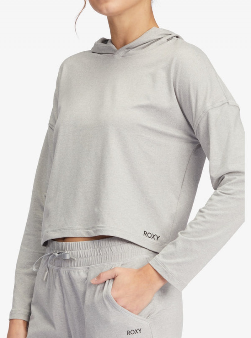 Roxy Sun Might Shine Long Sleeve Hooded T-shirts | 24369-NXHM