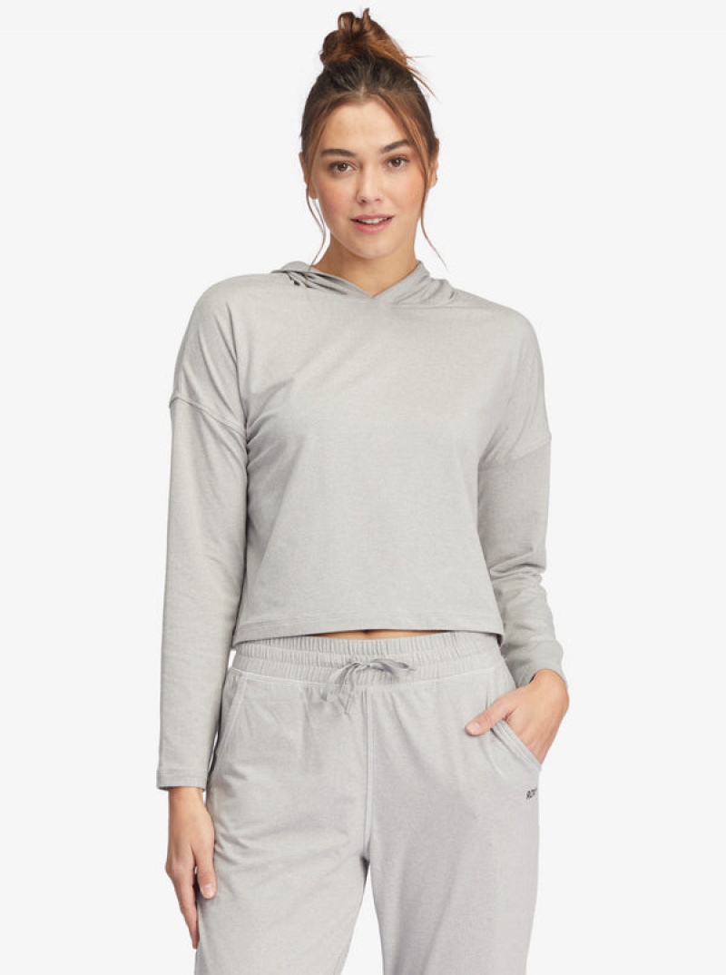 Roxy Sun Might Shine Long Sleeve Hooded T-shirts | 24369-NXHM