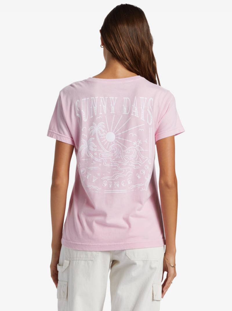 Roxy Sunny Days Boyfriend T-shirts | 04761-TMIN