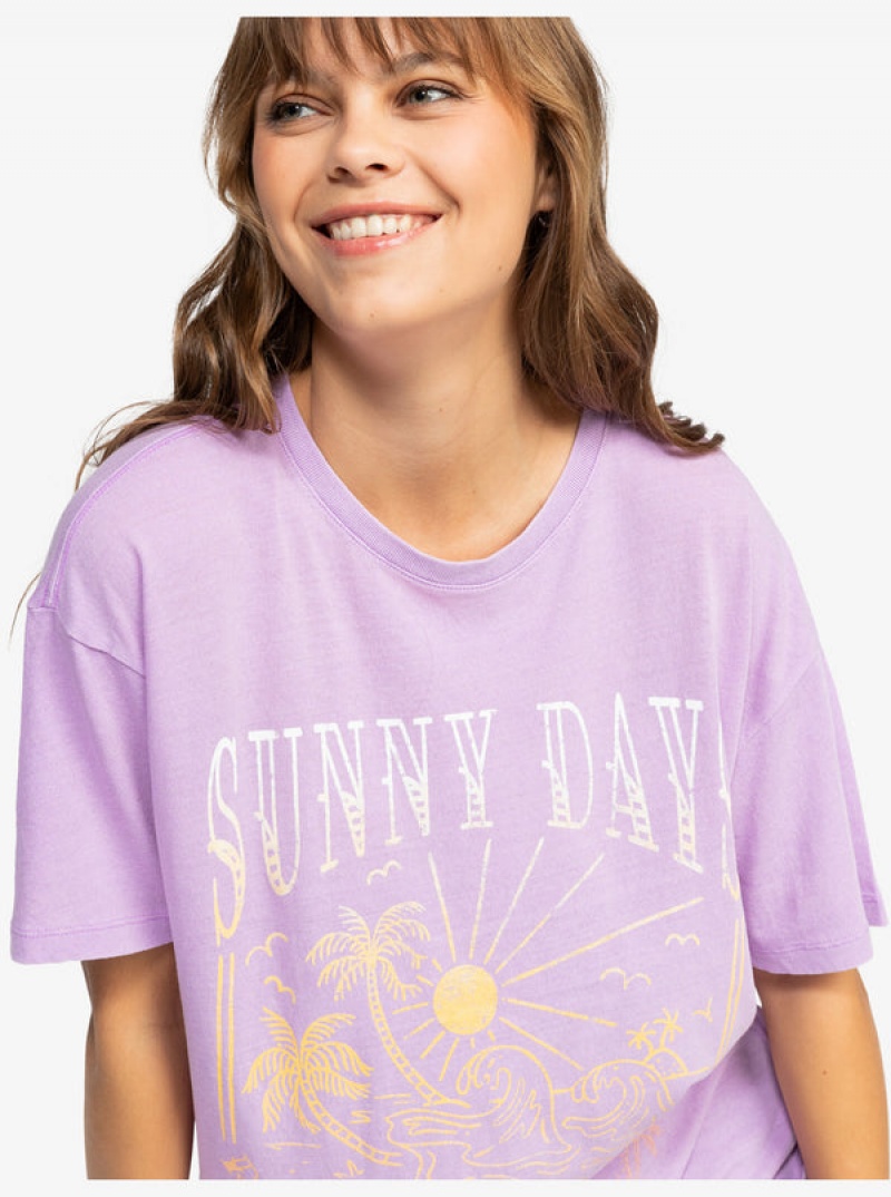 Roxy Sunny Days Oversized T-shirts | 15789-USON