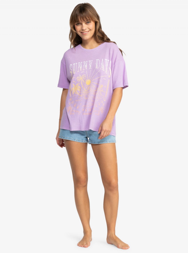 Roxy Sunny Days Oversized T-shirts | 15789-USON