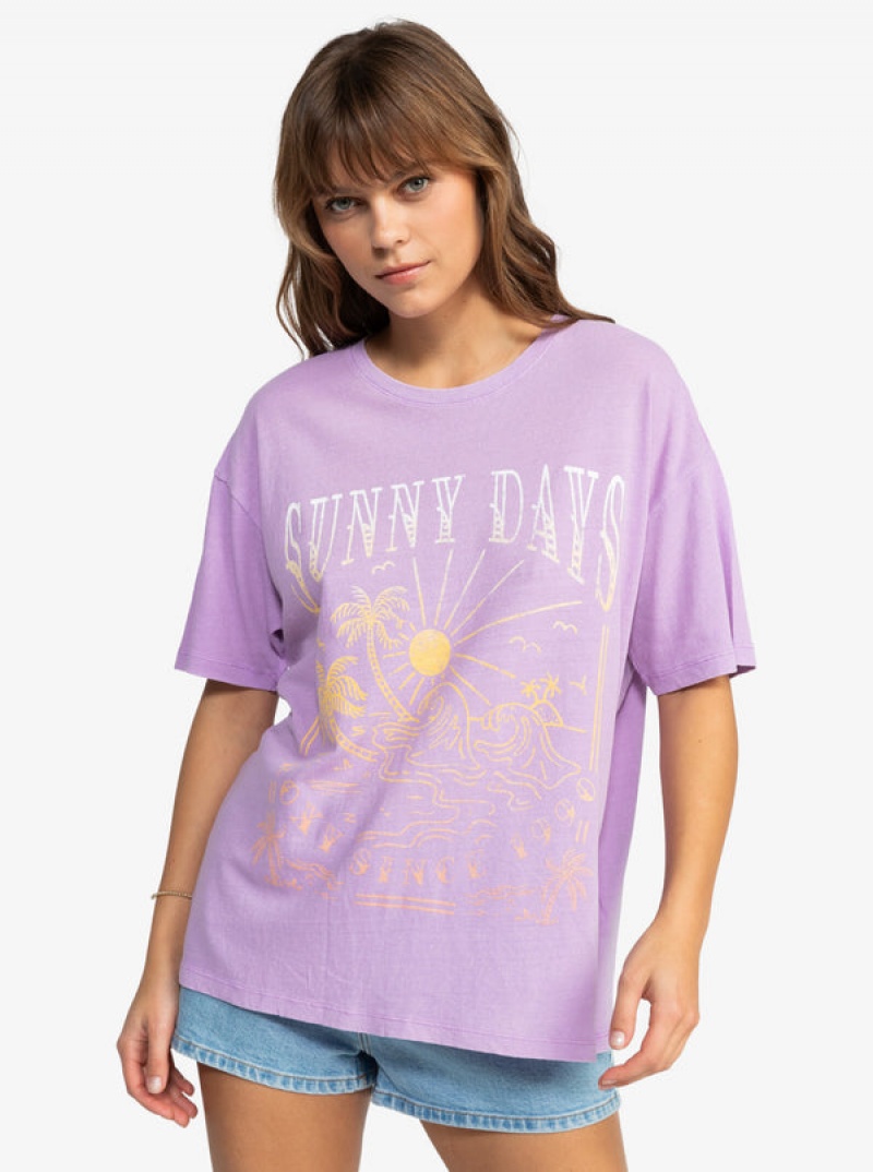 Roxy Sunny Days Oversized T-shirts | 15789-USON