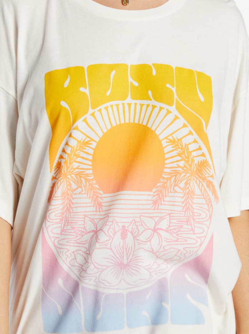 Roxy Sunrise Tropics T-shirts | 85760-FGZR