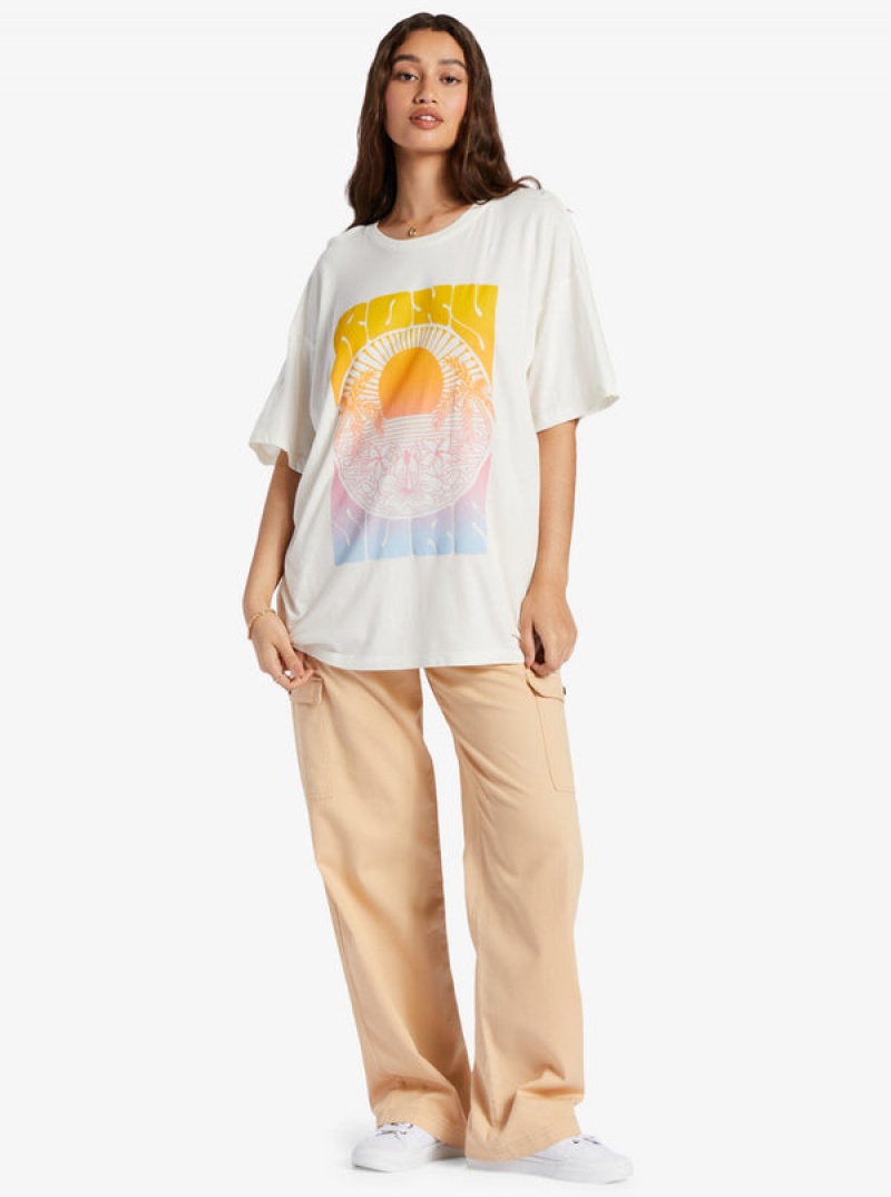 Roxy Sunrise Tropics T-shirts | 85760-FGZR