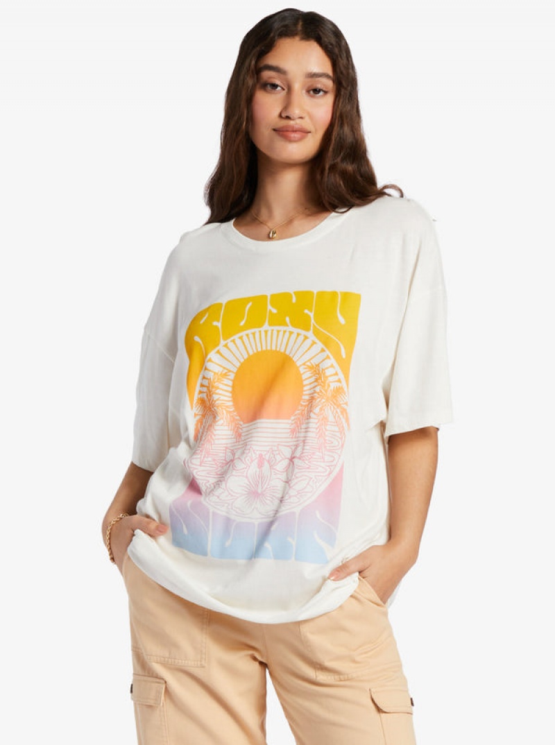 Roxy Sunrise Tropics T-shirts | 85760-FGZR