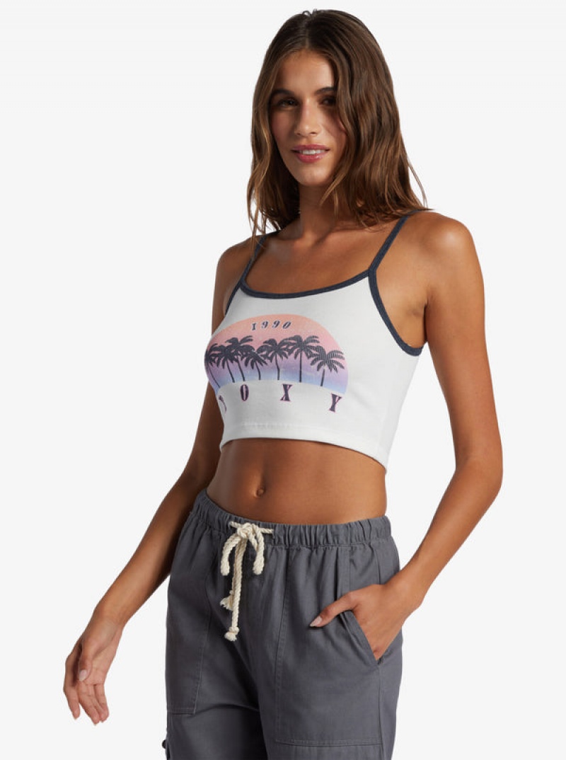 Roxy Sunset Palms Crop Tops | 93487-GUAF