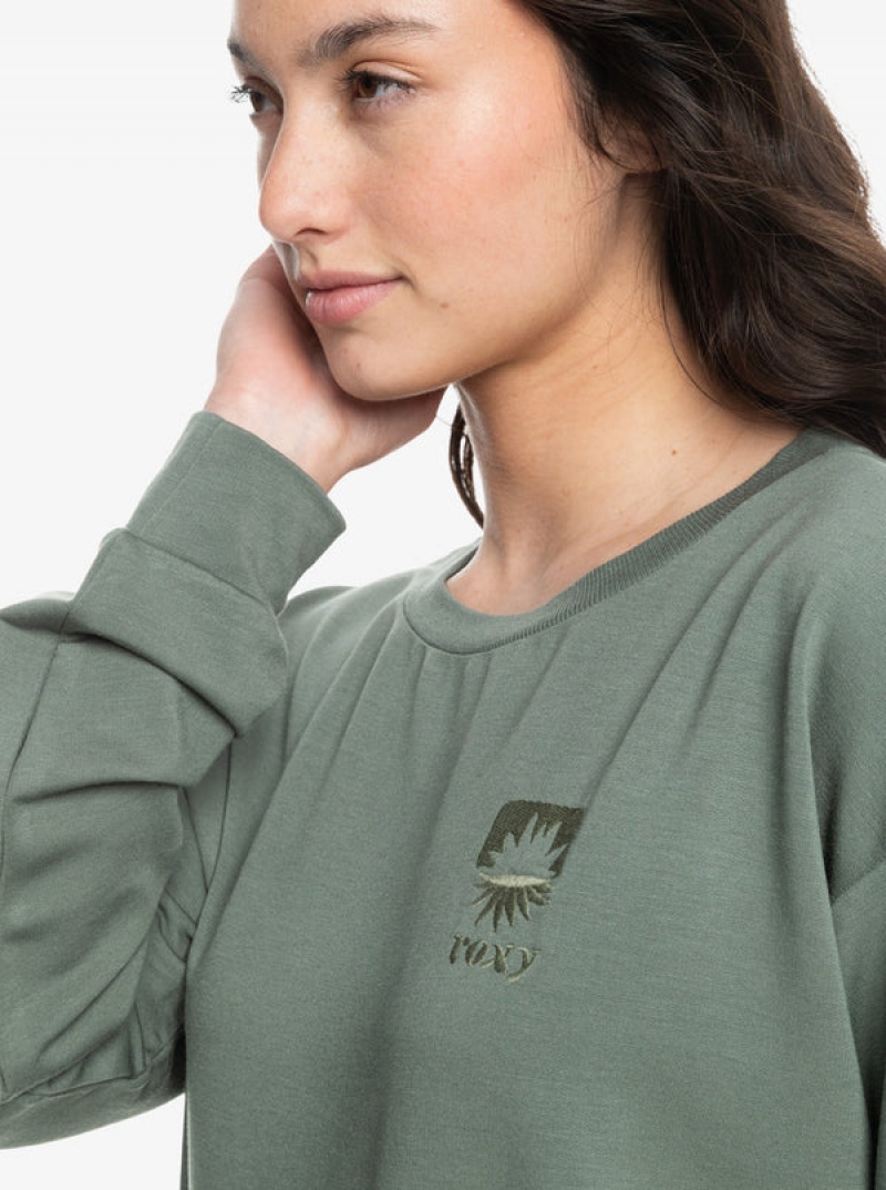 Roxy Surfing By Moonlight B Cozy Lounge Hoodie | 97462-GVLO