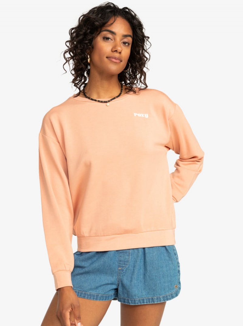 Roxy Surfing By Moonlight Crew Neck Hoodie | 29783-SDZX