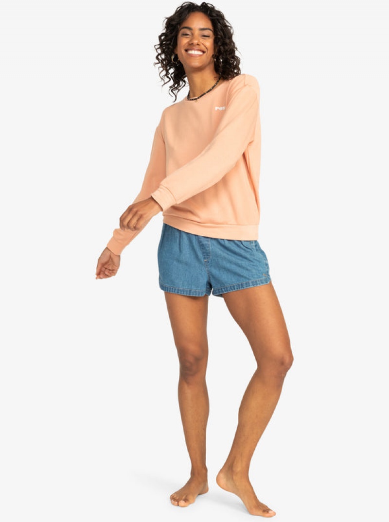 Roxy Surfing By Moonlight Crew Neck Loungewear | 58423-ZFCW