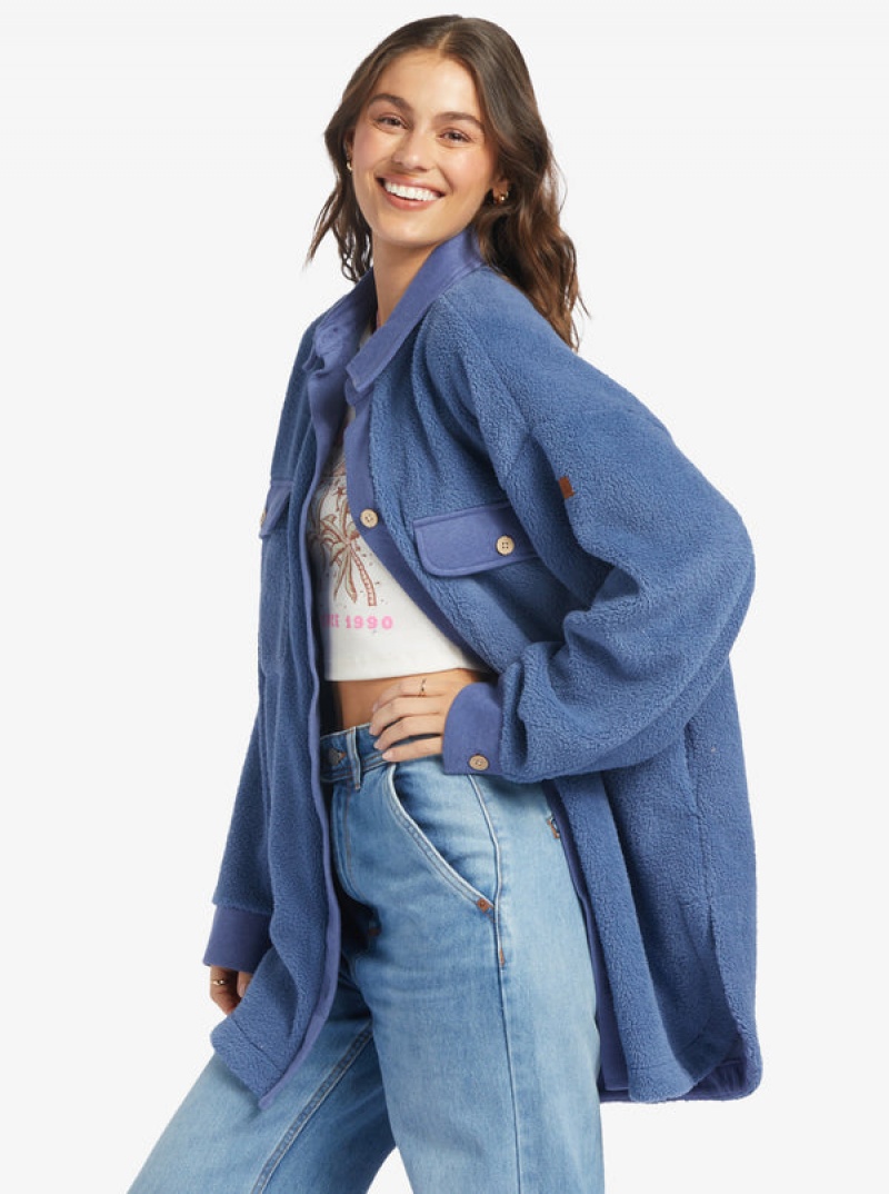 Roxy Switch Up Sherpa Fleece Jackets | 18052-ZTWA