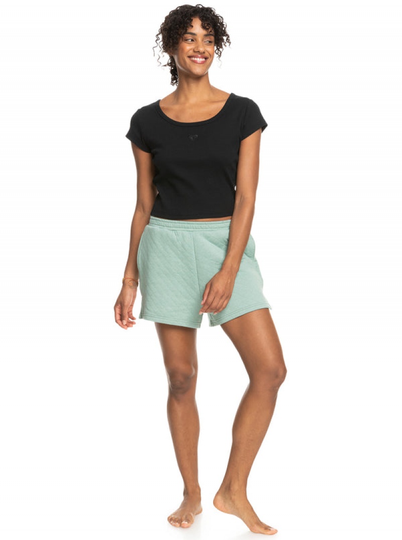 Roxy Time For Rib Knit T-shirts | 95487-HCRA