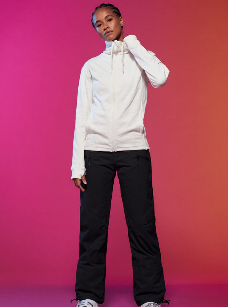 Roxy Vertere Technical Zip-Up Fleece Softshell Jackets | 38519-JKBF