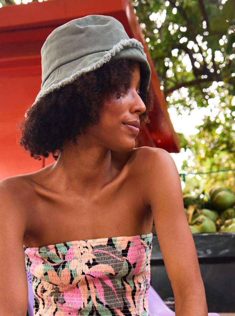 Roxy Victim Of Love Bucket Sun Hats | 62309-FVYG