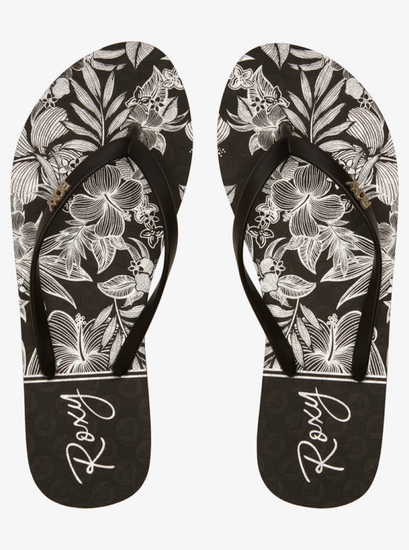 Roxy Viva Stamp Flip Flops | 38241-PZLO