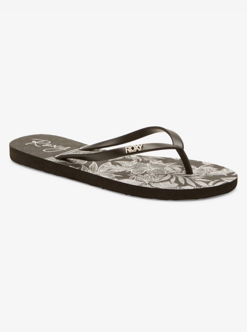 Roxy Viva Stamp Flip Flops | 38241-PZLO