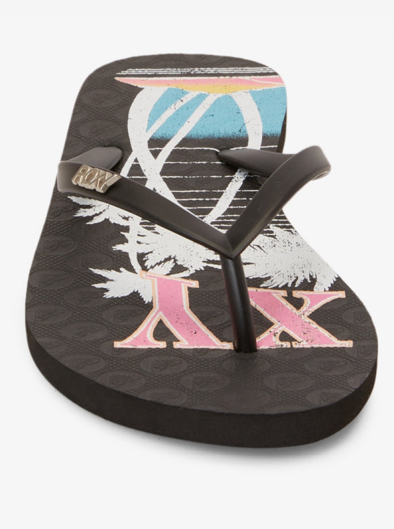 Roxy Viva Stamp Flip Flops | 52740-VBKO